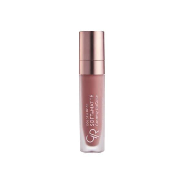 Golden Rose Creamy Lip Color — Mauve Brown | Soft Matte, Long-Lasting