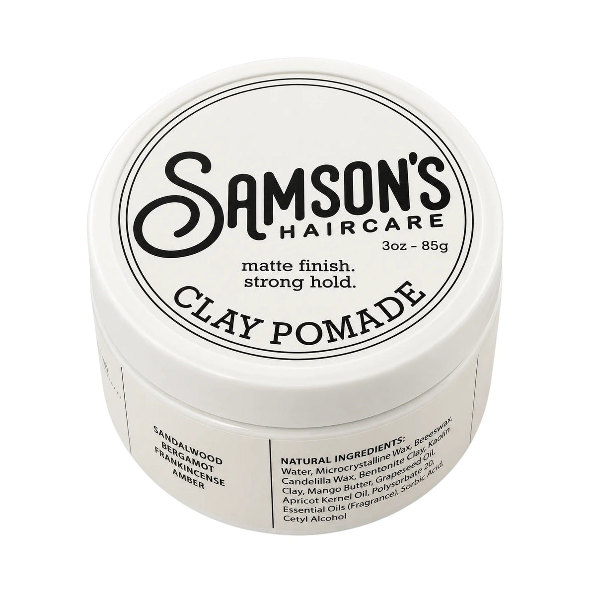 Samson's Haircare Matte Finish Clay Pomade Original