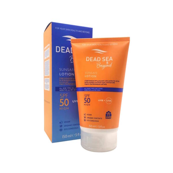 Dead Sea & Beyond Sunsafe Sunscreen Lotion SPF50 150ml