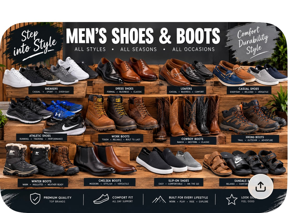 Men’s boots and shoes