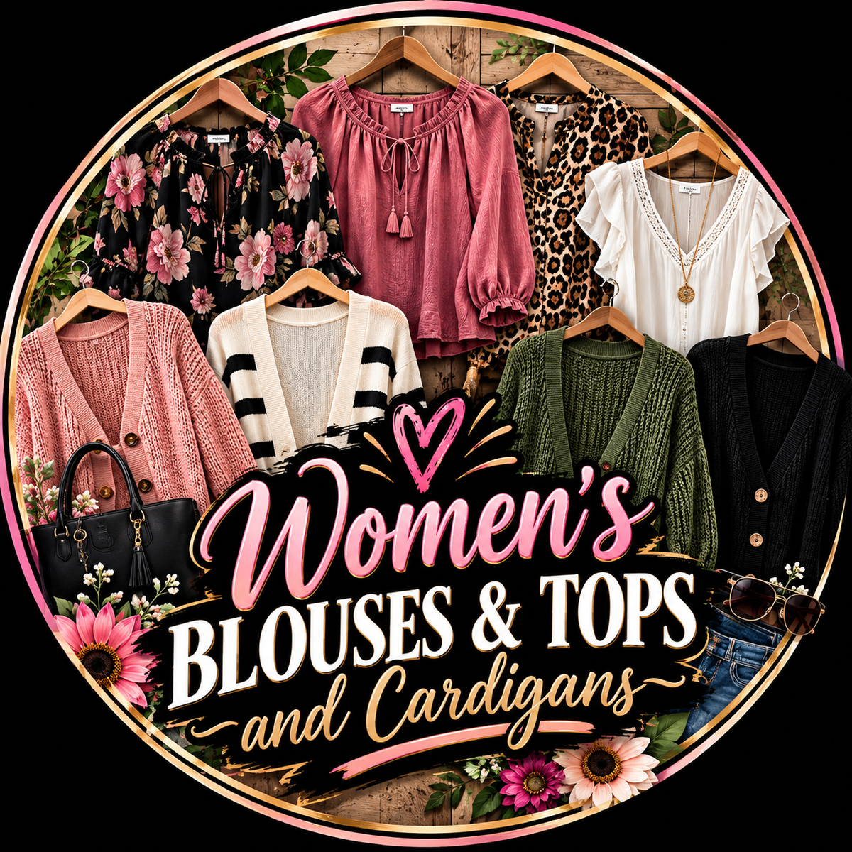 Women’s blouses and cardigans