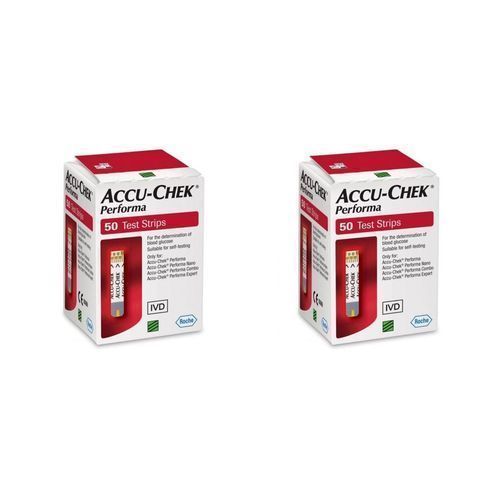 Blood Glucose Test Strips - 50 Strips for Accu Chek (100 Total)