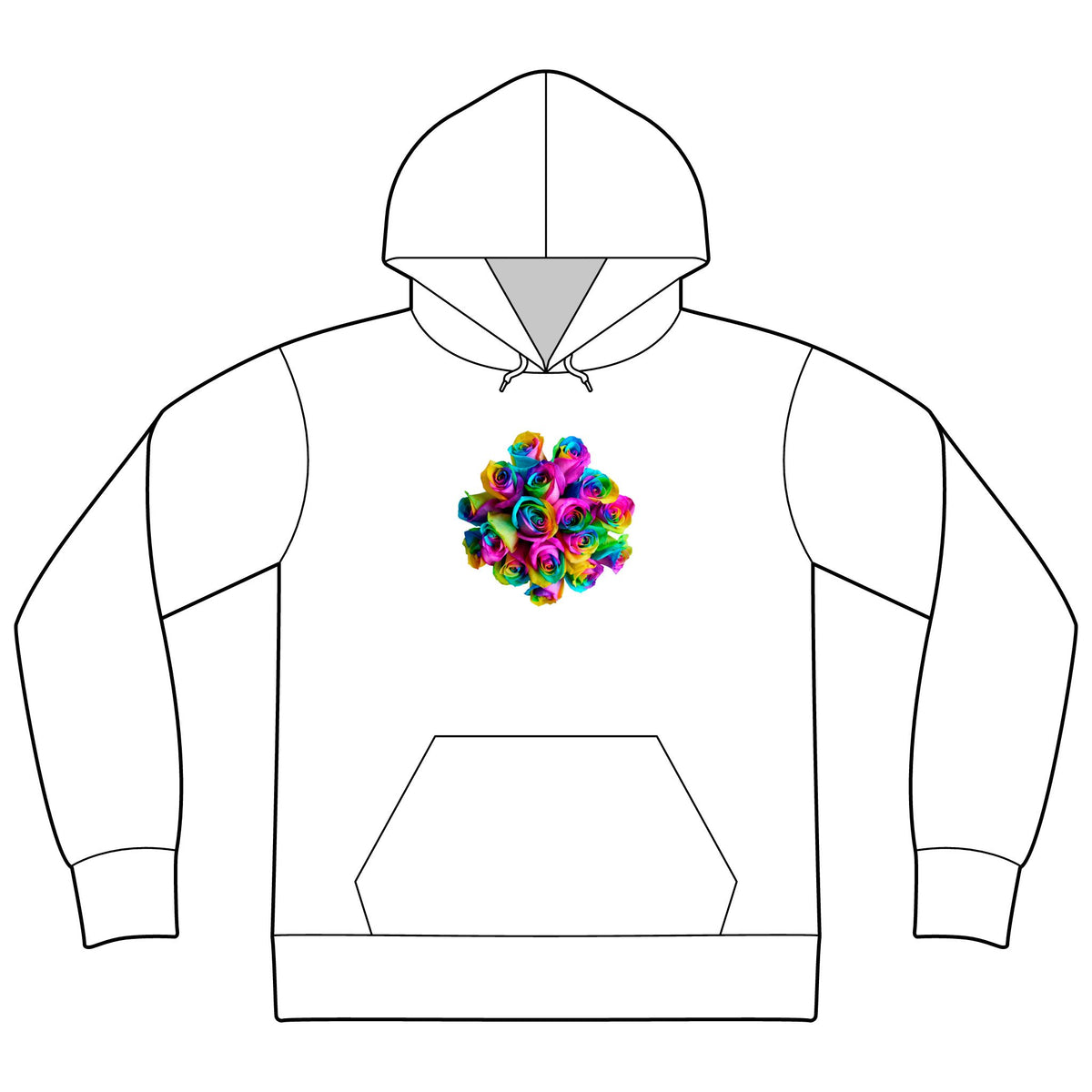 Unisex Sponge Fleece Drop Shoulder Hoodie Sweatshirt