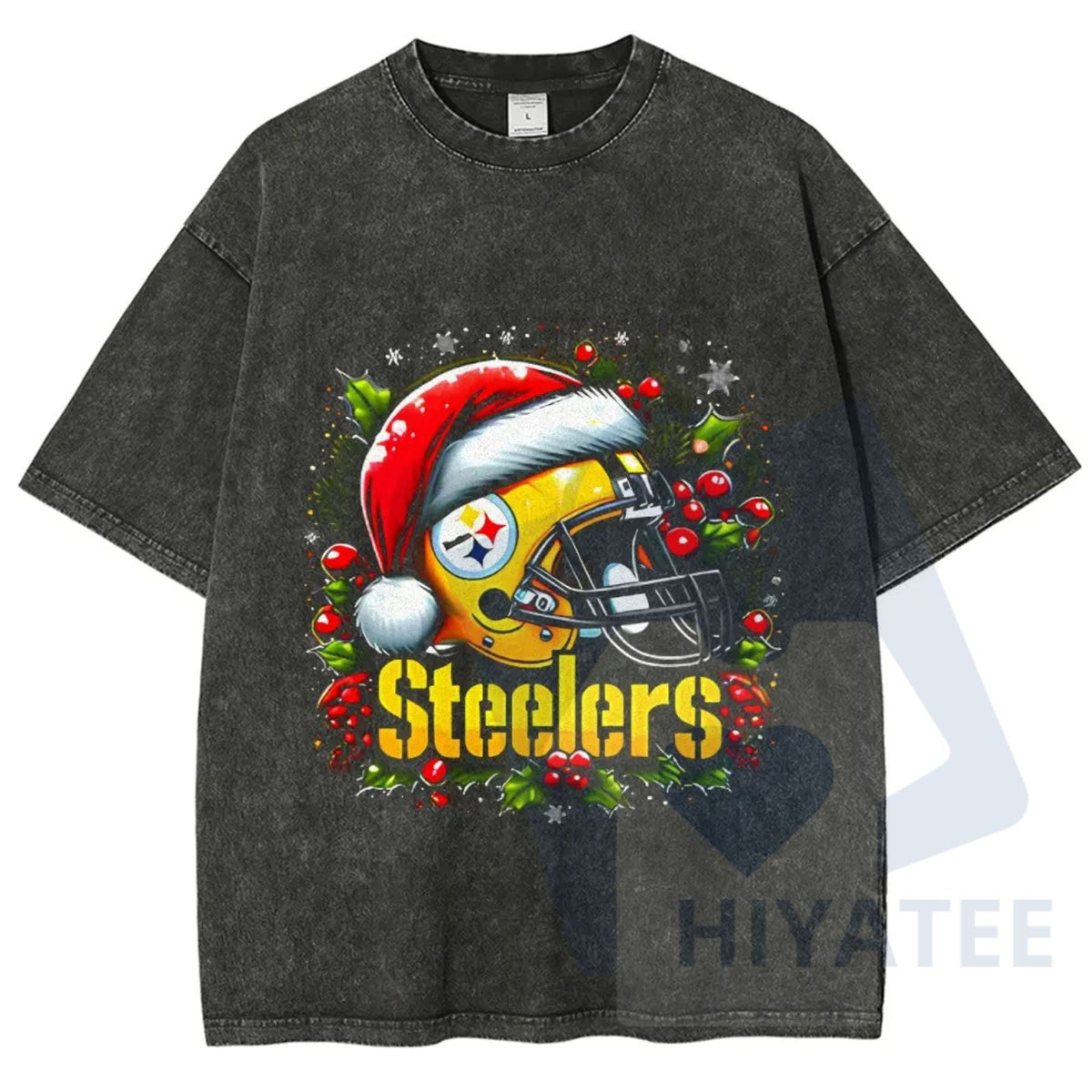 Fun Print Unisex Washed T-Shirt – Retro Graphic Tee, Comfortable Casual Cotton