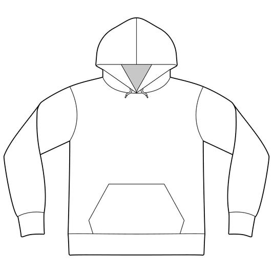 Unisex Sponge Fleece Drop Shoulder Hoodie Sweatshirt