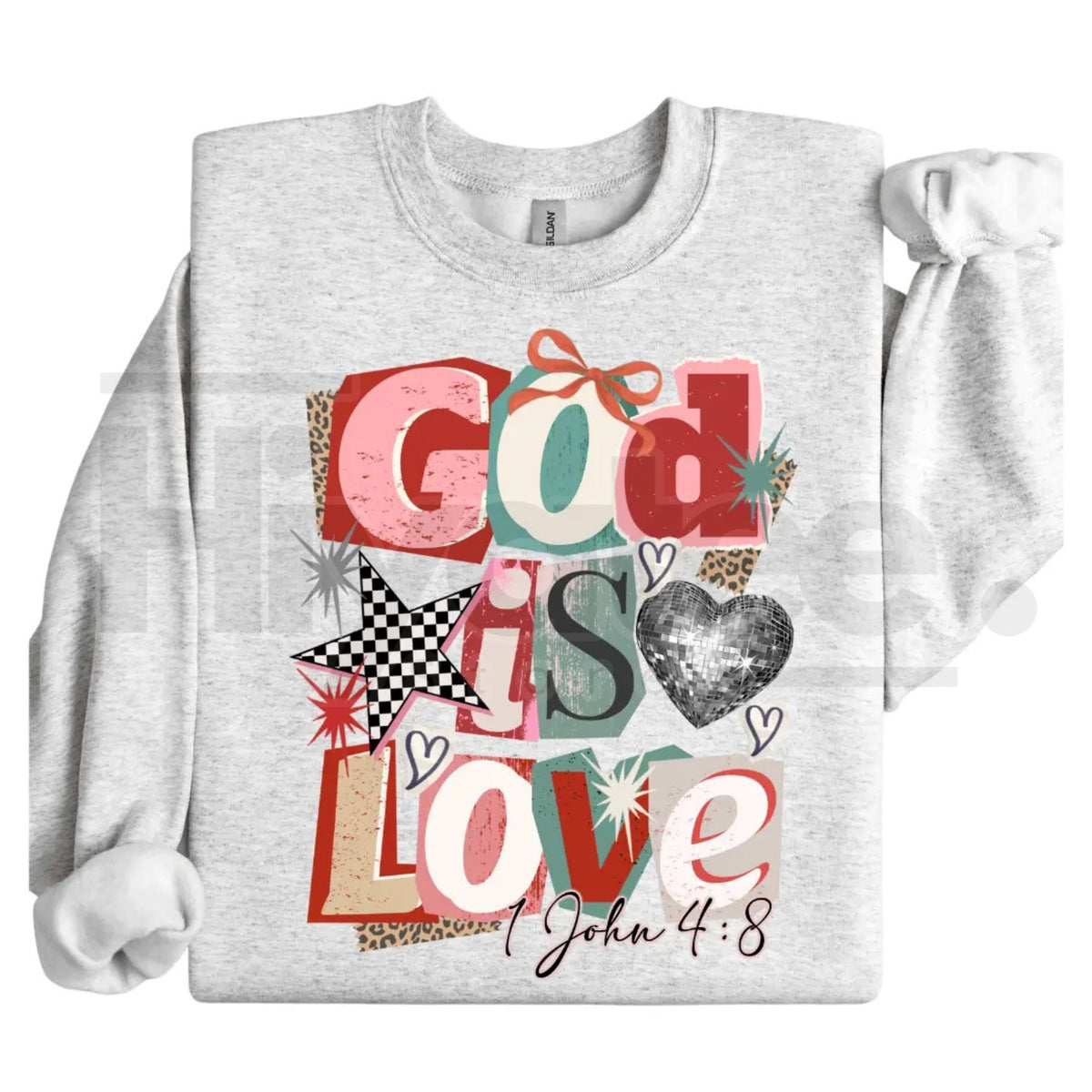 Preppy Girl Collage Y2K Retro Crewneck