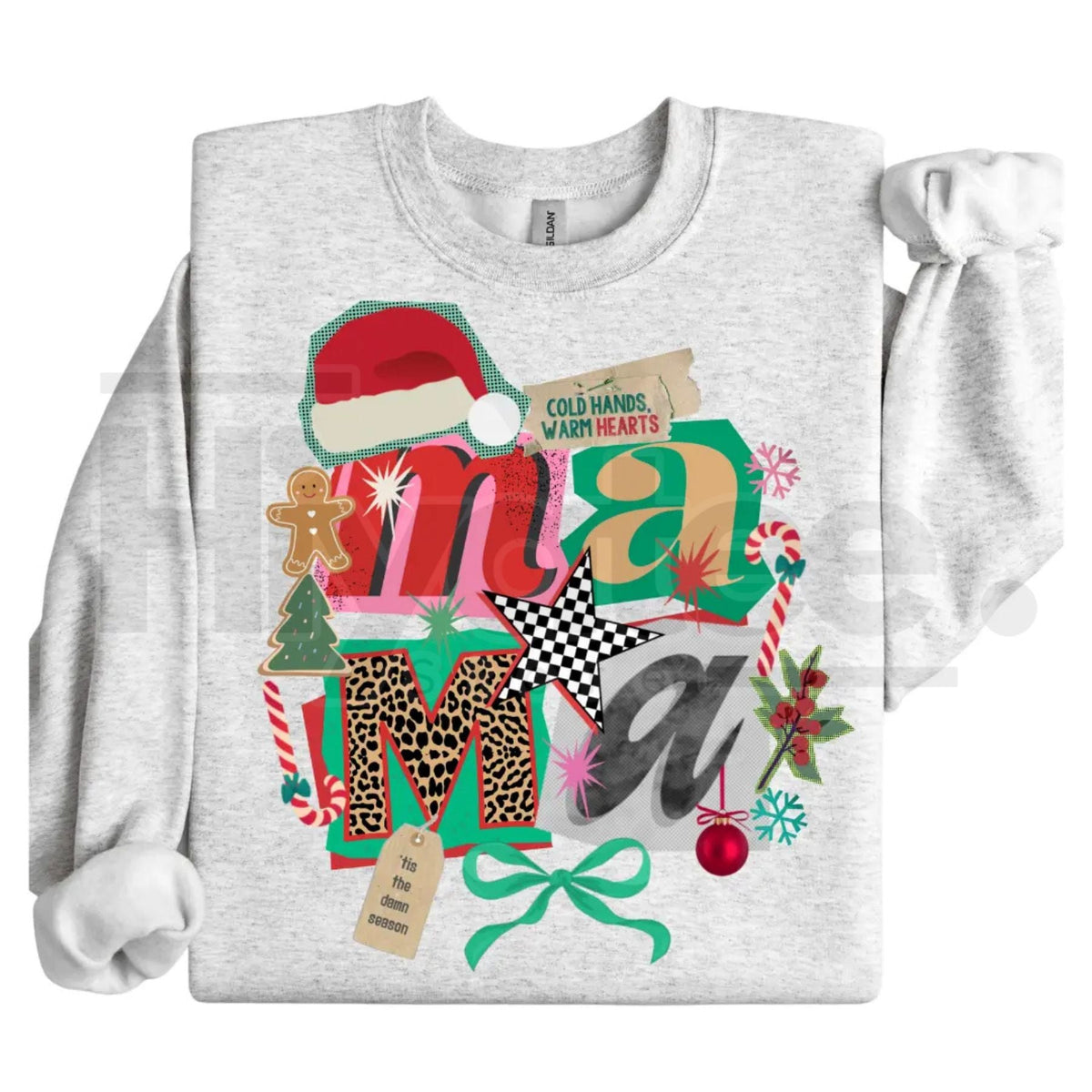 Preppy Girl Collage Y2K Retro Crewneck
