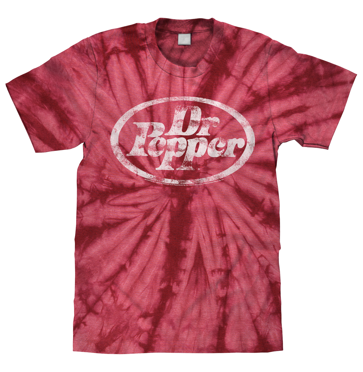 Dr. Pepper Tie Dye T-Shirt - Crimson Red Tie Dye