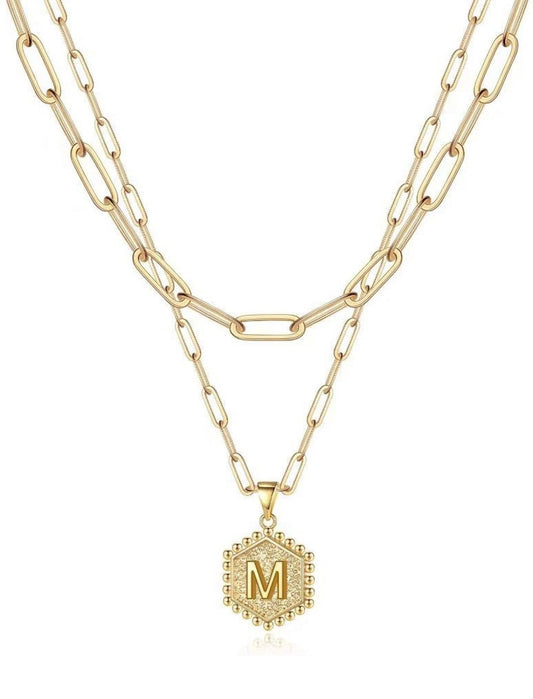 Beautiful Gold Layered Initial Necklaces (A-Z)