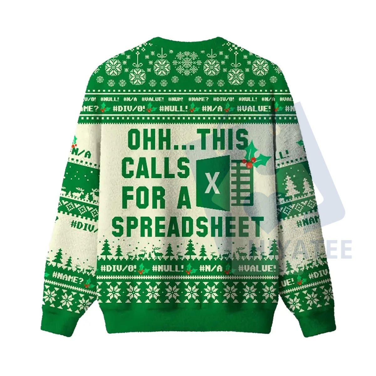 Geeksoutfit Geeky Ugly Christmas Sweater – Round Neck Long Sleeve Knitwear