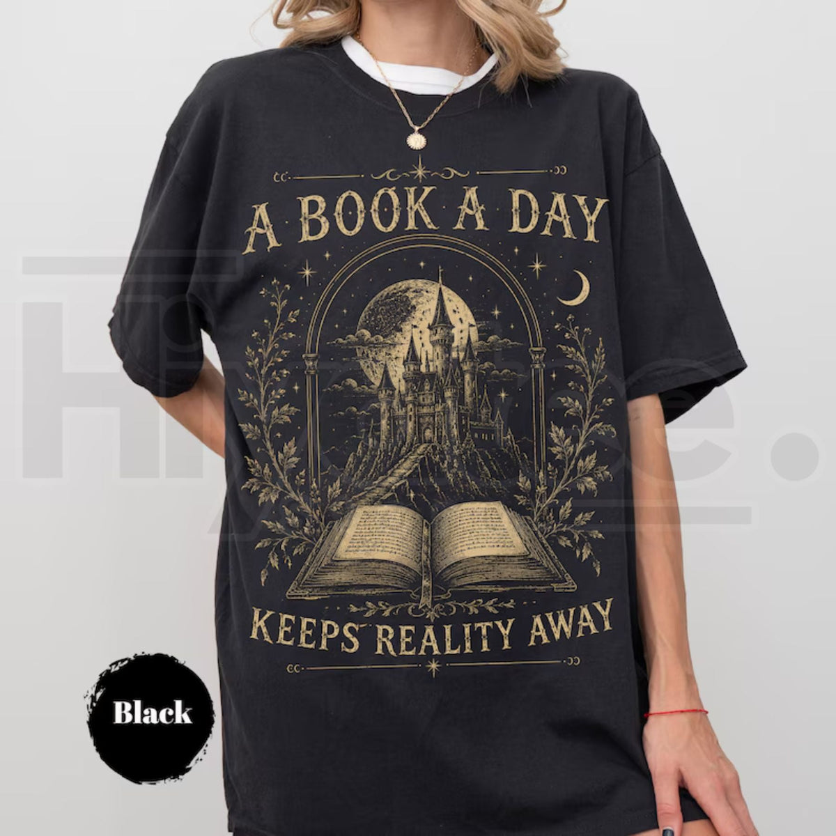 A Book a Day Dragon T-Shirt – Fantasy Reader Graphic Tee