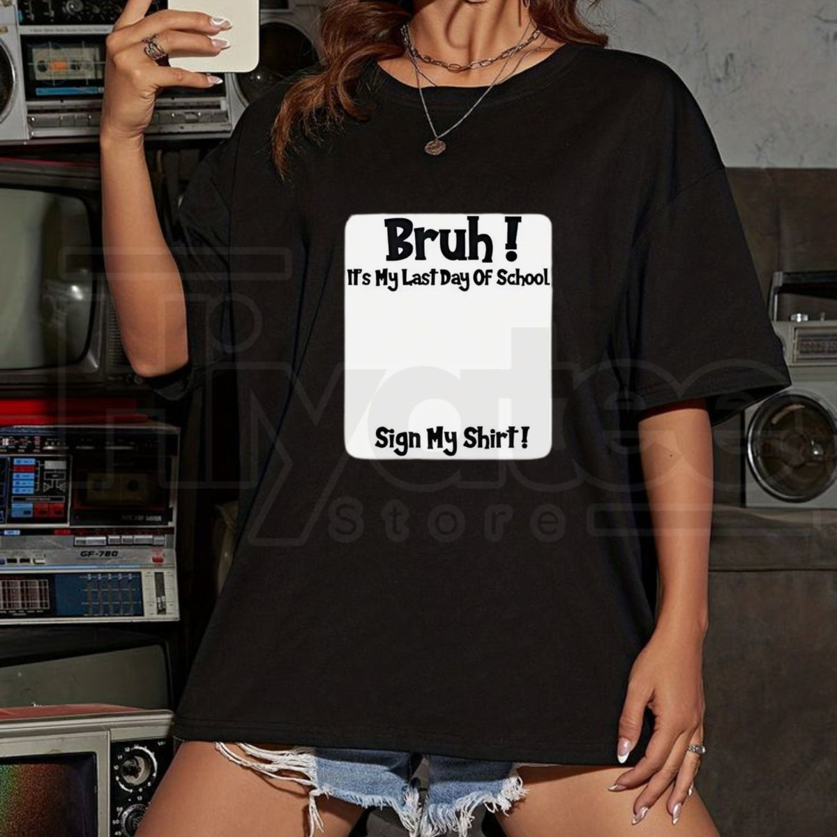 "Bruh It’s My Last Day" – Sign My T-Shirt Funny School Send-Off Top
