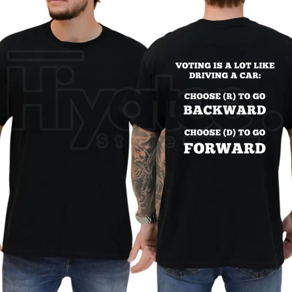 Voting Is Like Driving A Car T-Shirt – Funny Sarcastic Democrat Graphic Tee