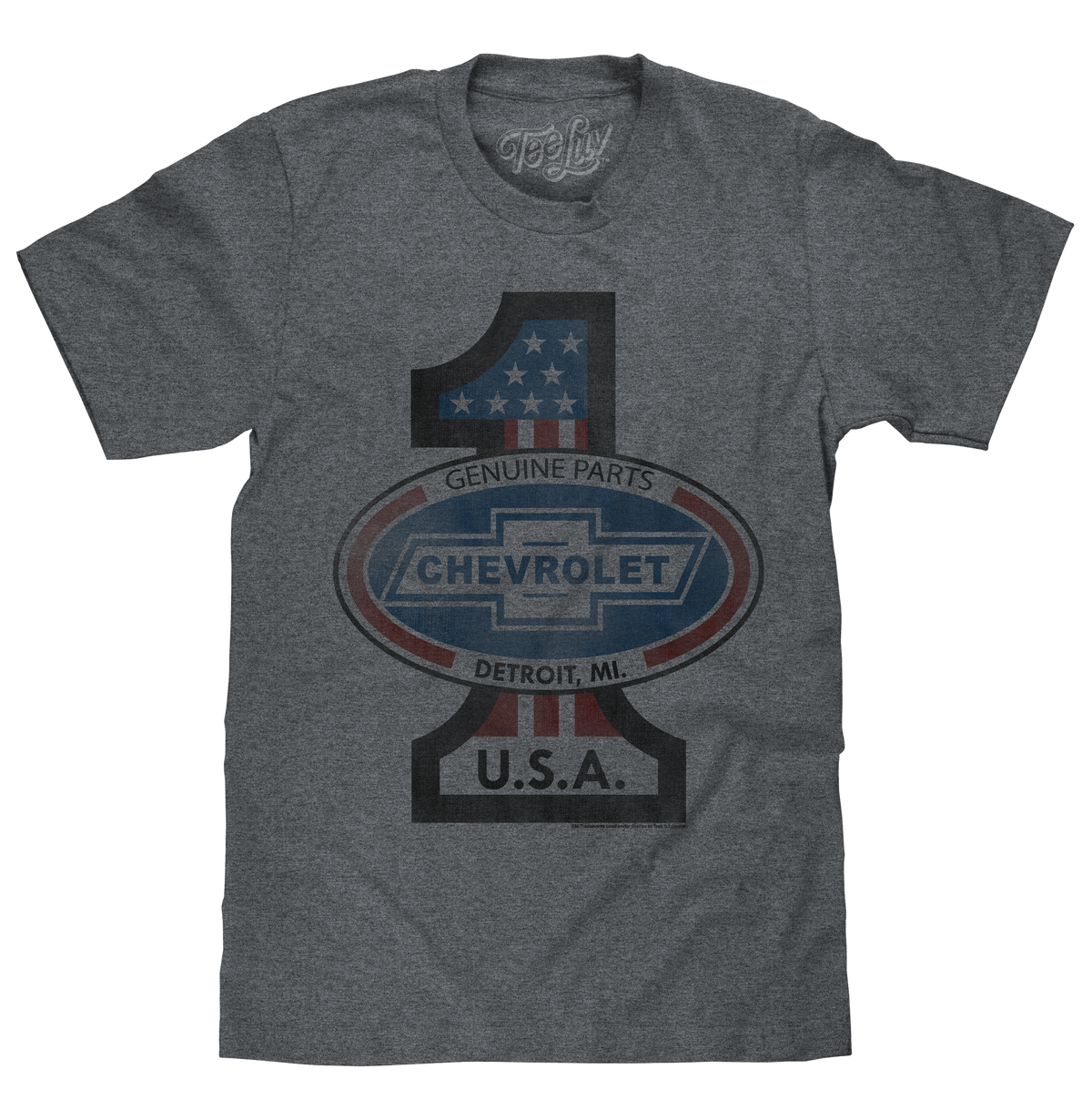 #1 Chevrolet T-Shirt - Gray