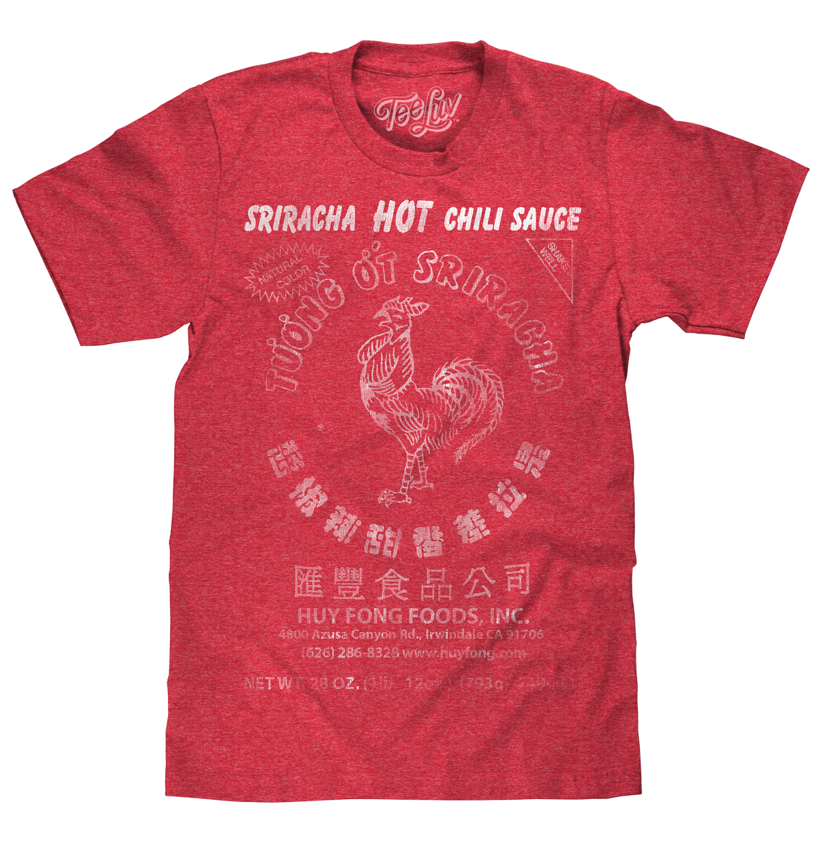 Sriracha Label T-Shirt - Red