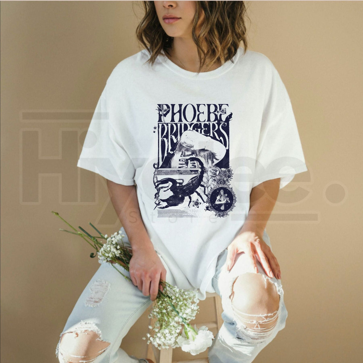 Phoebe Bridgers On Tour T-Shirt – Harajuku Style Indie Rock Unisex Graphic Tee