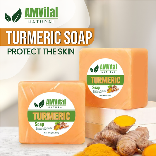 Turmeric Soap Bar for Glowing Skin (4-Pack)