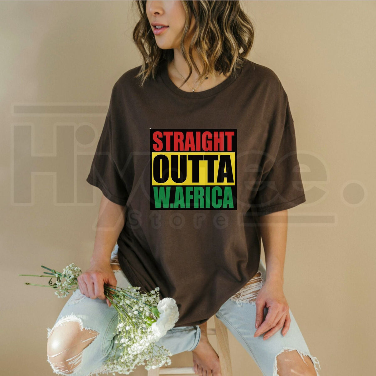 Straight Outta West Africa T-Shirt – Cultural Pride Graphic Tee