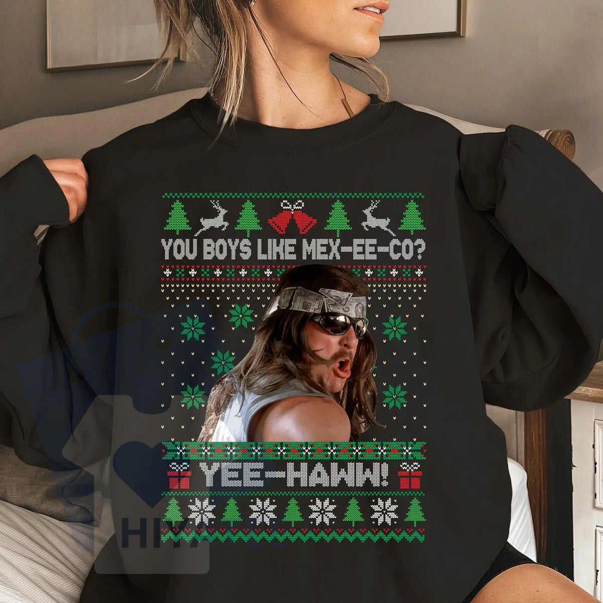 Super Troopers Ugly Sweatshirt: "You Boys Like Mexico" Steve Lemme Quote Shirt