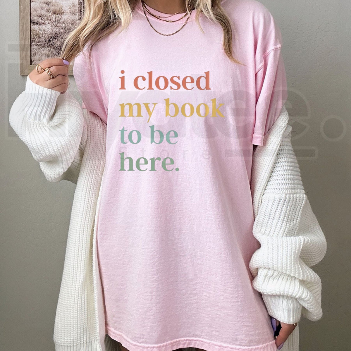 I Closed My Book To Be Here T-Shirt – Funny Introvert Bookworm Graphic Tee