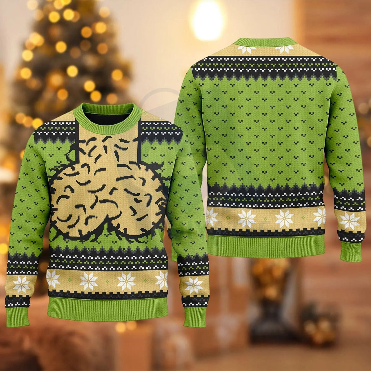 Funny Meme Balls Ugly Christmas Sweater – All-Over Print Holiday Knit
