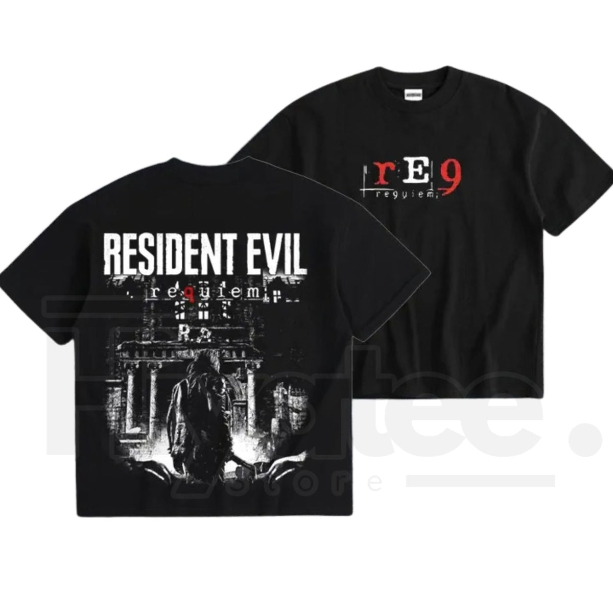 Resident Evil "Requiem" Leon Kennedy T-Shirt – Vintage Distressed RE4 Fan Tee