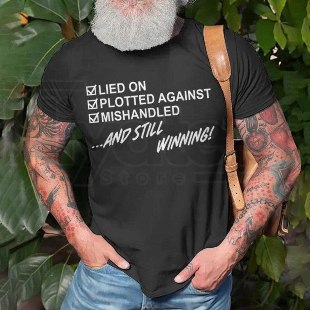 "Lied On, Plotted Against, Still Winning" Unisex T-Shirt – Resilience Graphic Tee