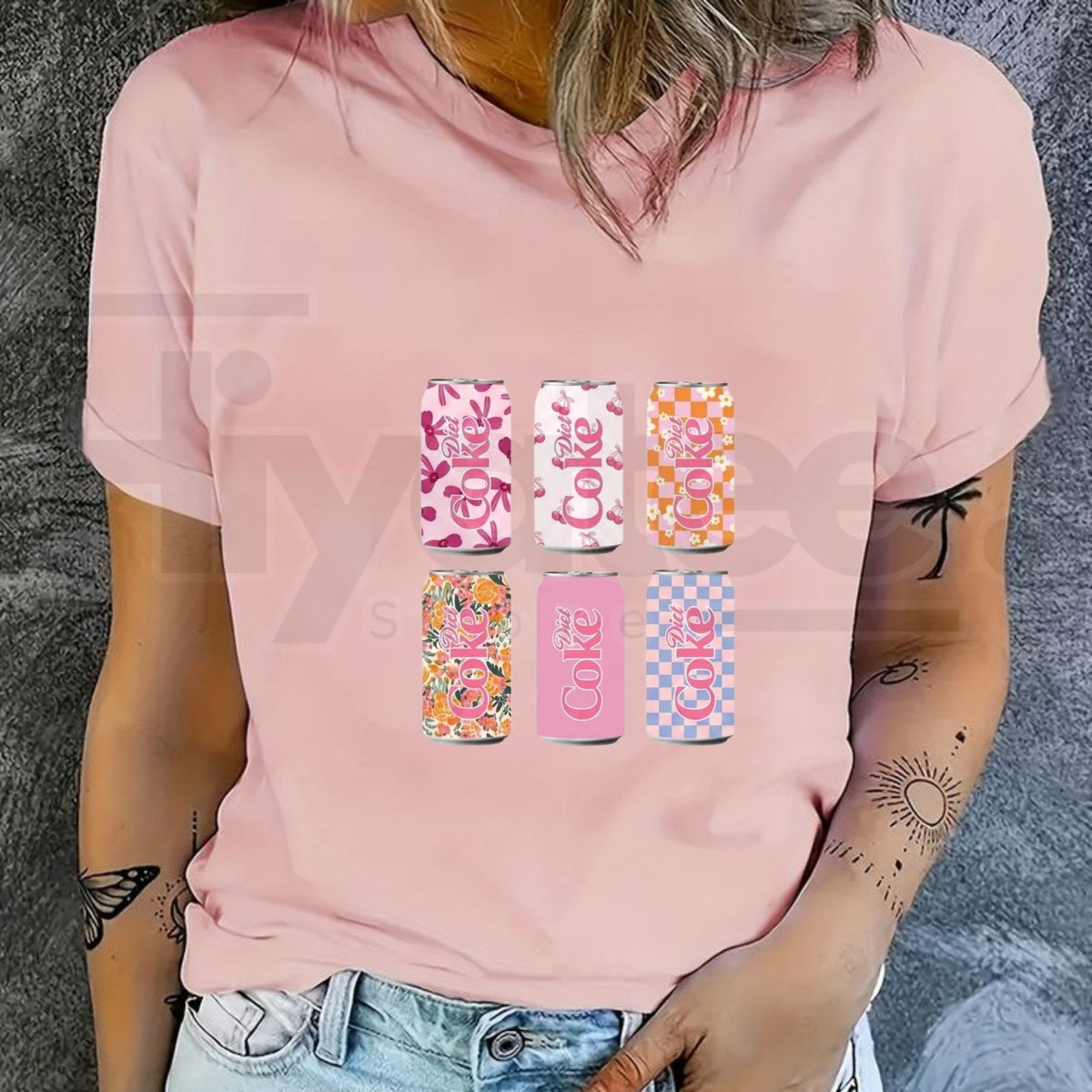 Women's Diet Soda Graphic Top – Retro Summer Casual Tee