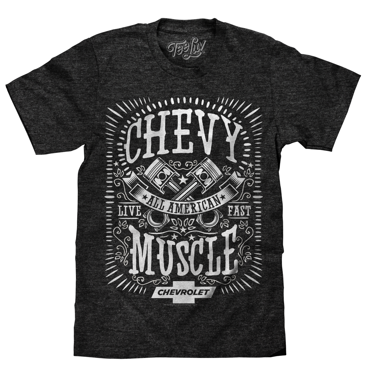 Chevrolet All American Muscle T-Shirt - Gray