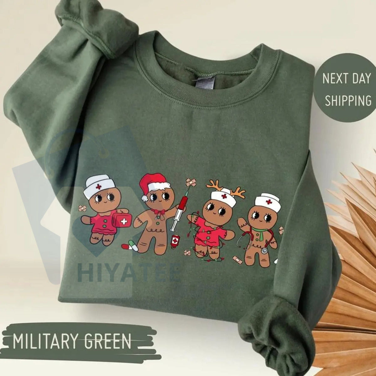 Christmas Nurse Gingerbread Sweatshirt: Trending Unisex Graphic, Casual Outfit, Perfect Xmas Gift For Men And Women
