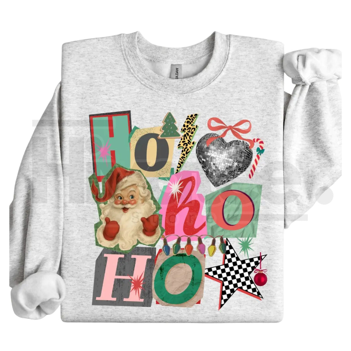 Preppy Girl Collage Y2K Retro Crewneck