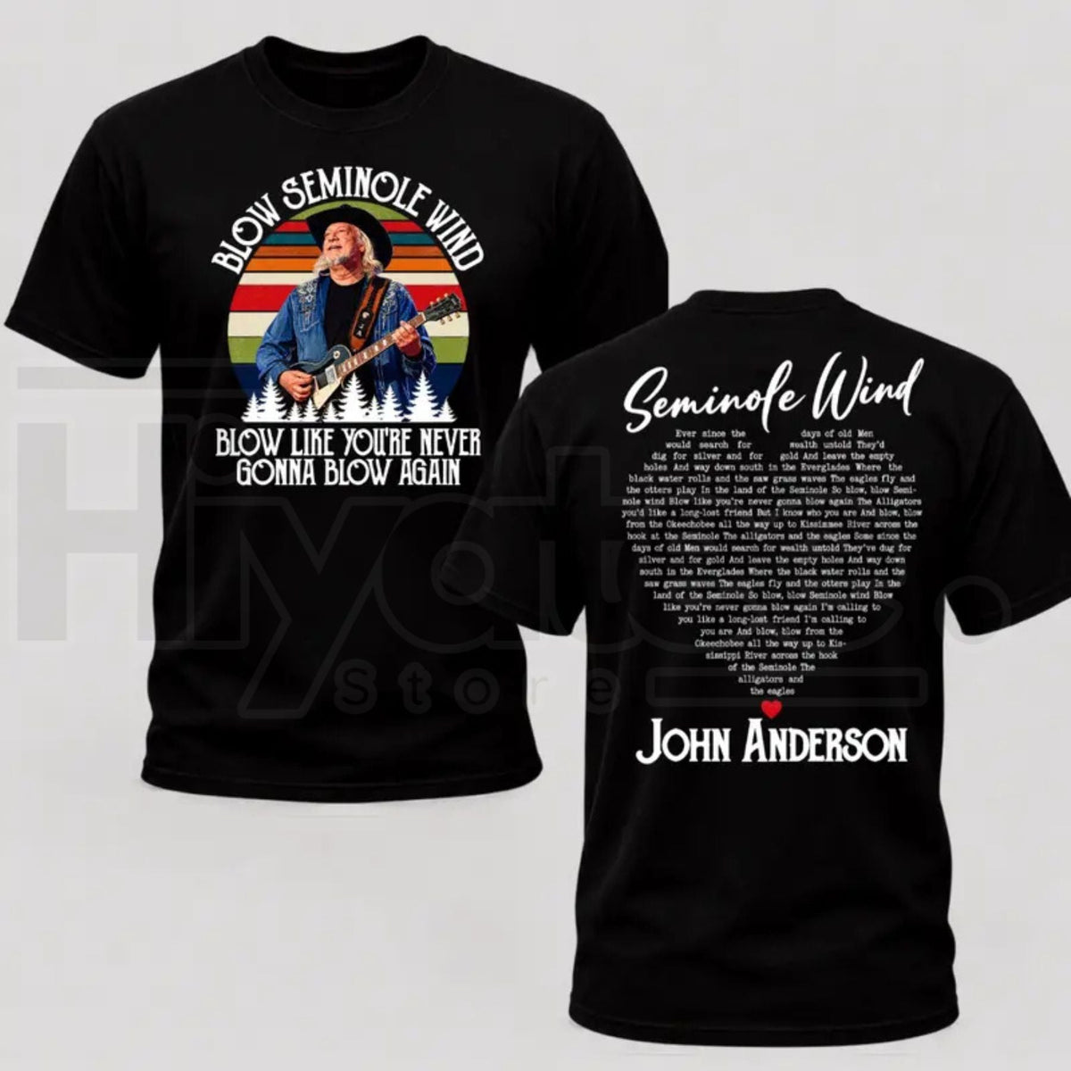 RIP John Anderson Seminole Wind T-Shirt – 1954-2026 Memorial Country Music Graphic Tee