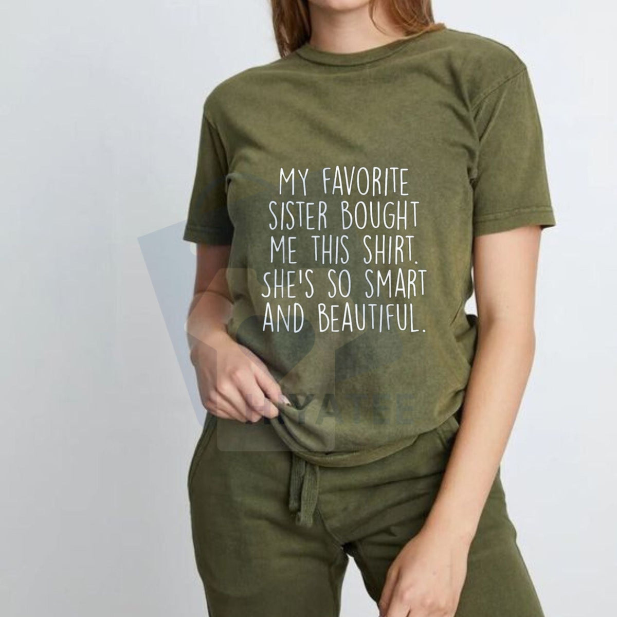 "My Favorite Sister Bought Me This" Funny Brother Gift T-Shirt – 100% Cotton