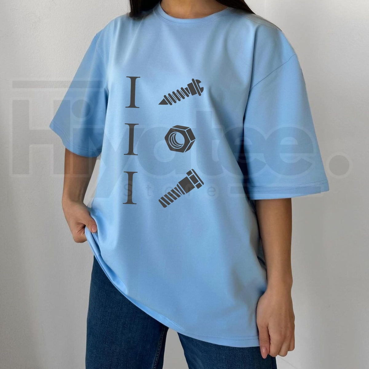 I Screw I Nut I Bolt T-Shirt – Funny Mechanic Rebus Graphic Tee