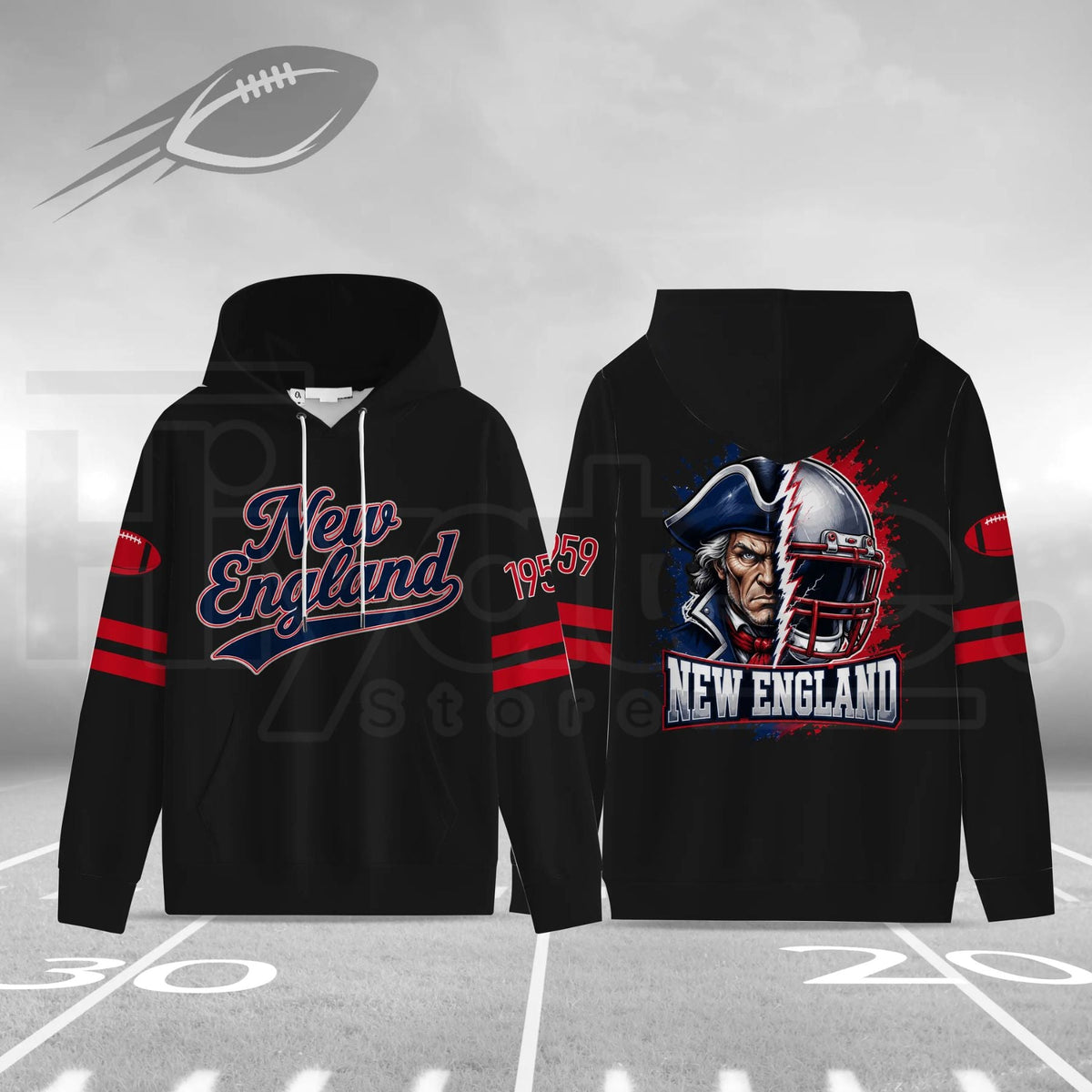Unisex Football City Graphic Hoodie – Hometown Sports Pullover