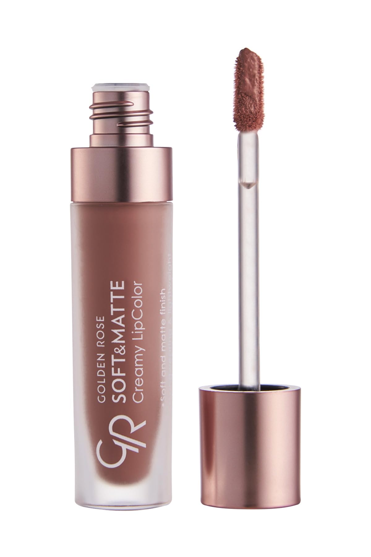 Golden Rose Creamy Lip Color — Mauve Brown | Soft Matte, Long-Lasting