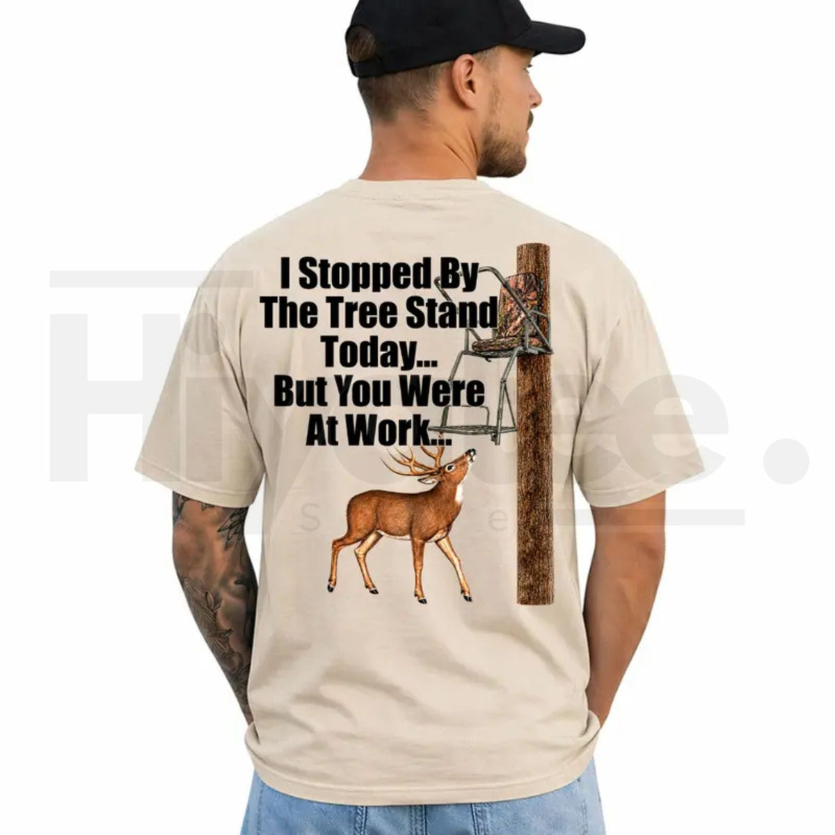 I Stopped By The Tree Stand Deer Hunting T-Shirt – Funny Hunter Graphic Tee