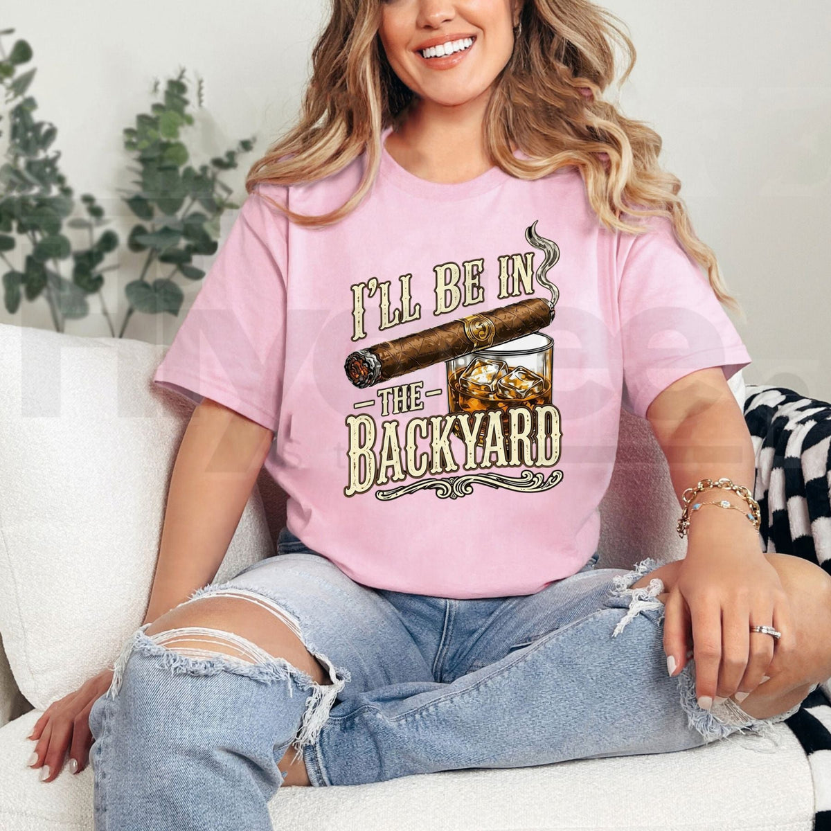 Men's I'll Be in the Backyard Funny T-Shirt – Vintage Gentleman Lounge Graphic Tee