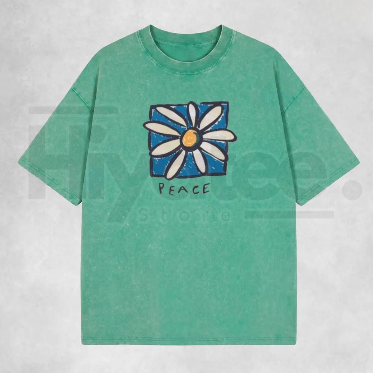 Holafish Acid Vintage Washed T-Shirt – Premium Relaxed Fit Unisex Graphic Tee