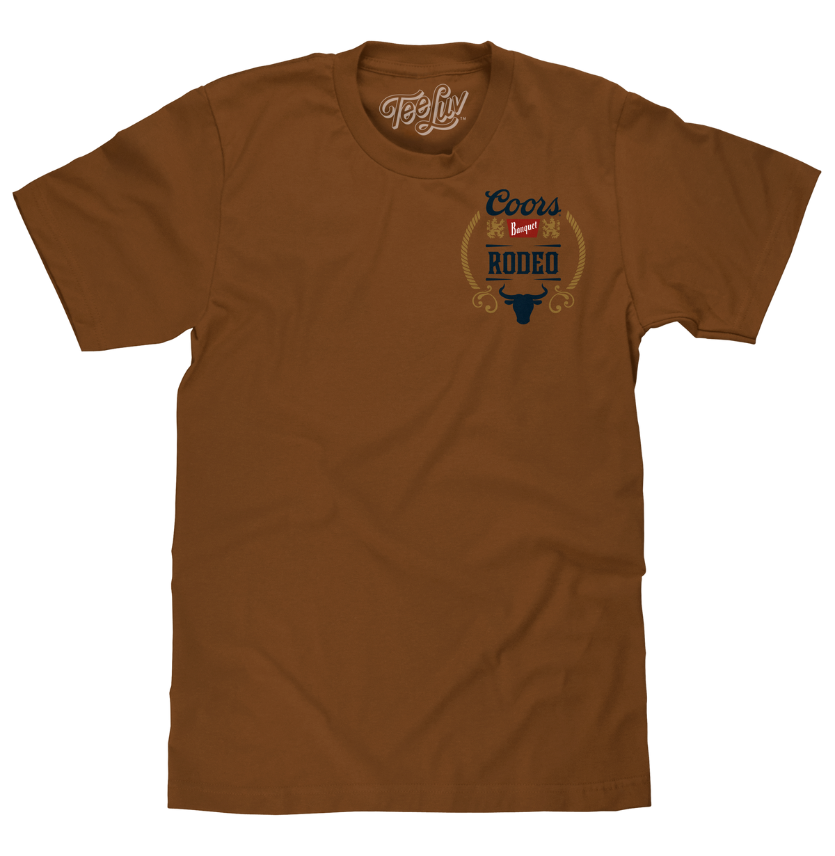 Coors Banquet Rodeo Bull Beer Front and Back T-Shirt