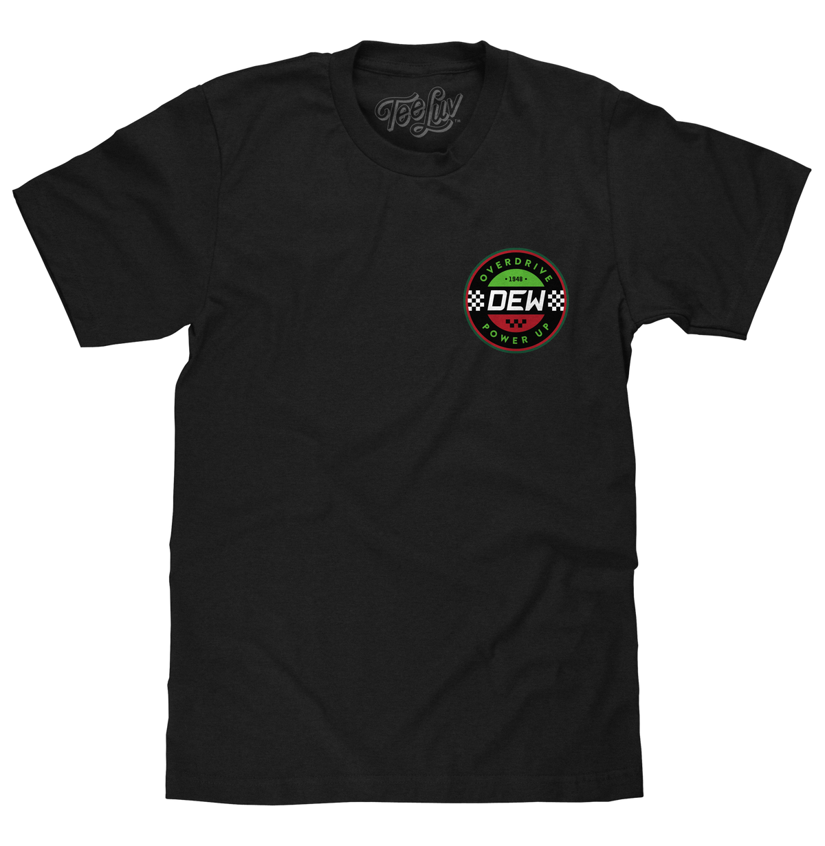 Mountain Dew Racing Front and Back T-Shirt - Black