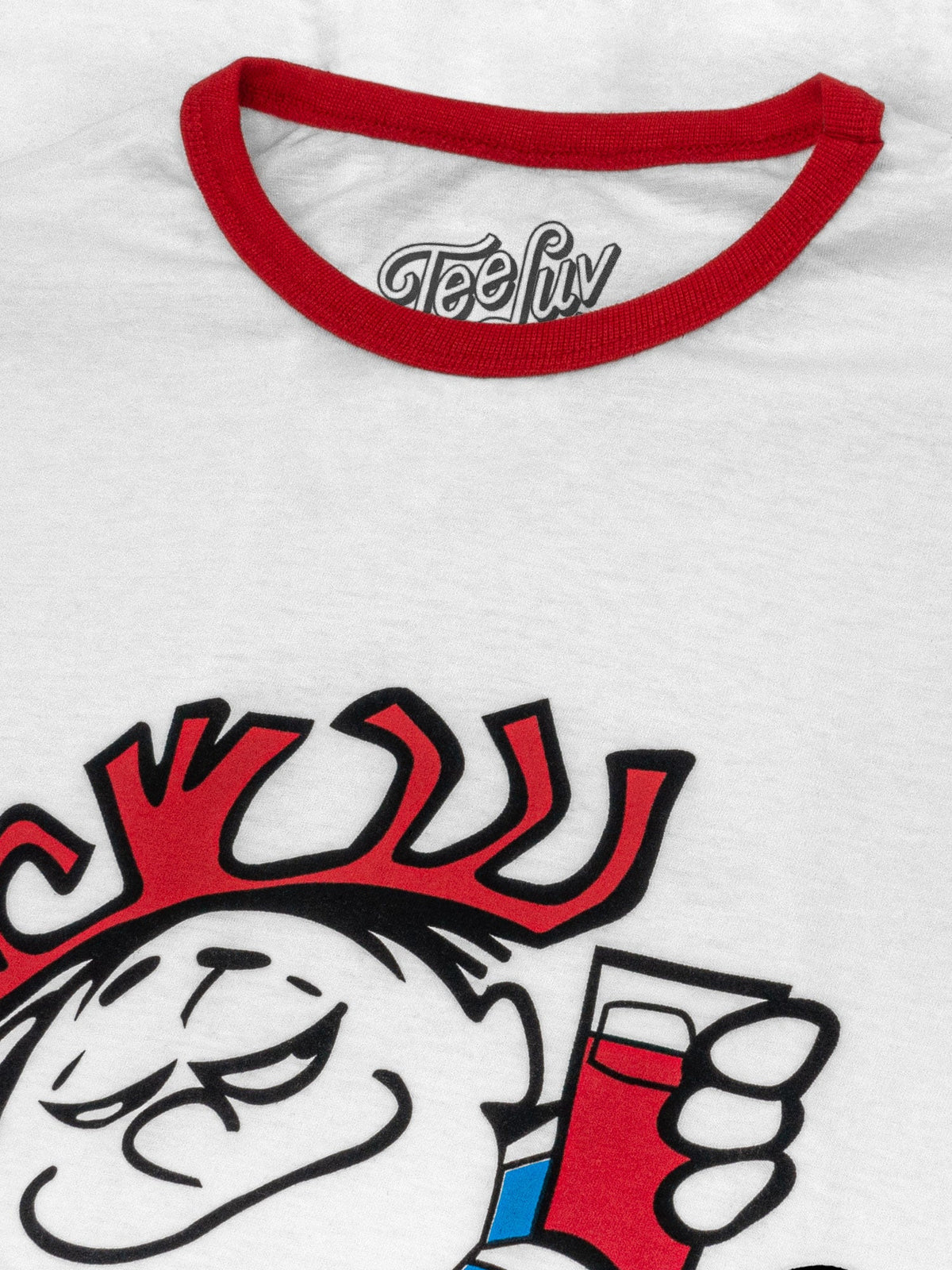 Hawaiian Punch Ringer T-Shirt - White/Red
