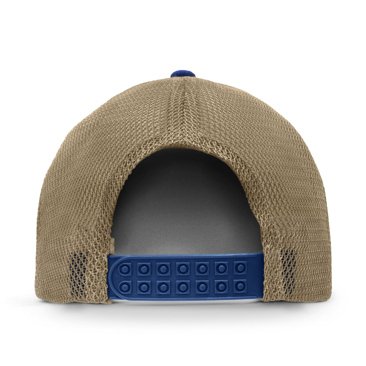 Old Bay Seasoning Crab Logo Mesh Back Baseball Hat - Blue/Tan