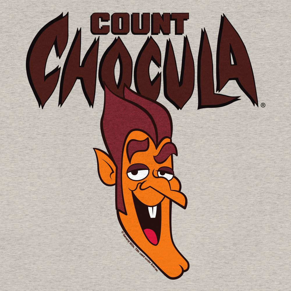 Retro Count Chocula Monster Cereal Mascot T-Shirt - Oat Heather