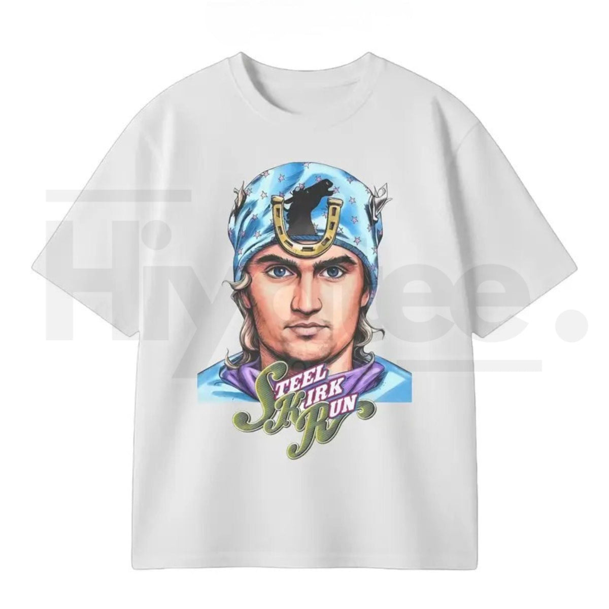 "Steel Kirk Run" Kirky Joestar – Anime Crossover Parody Graphic Top