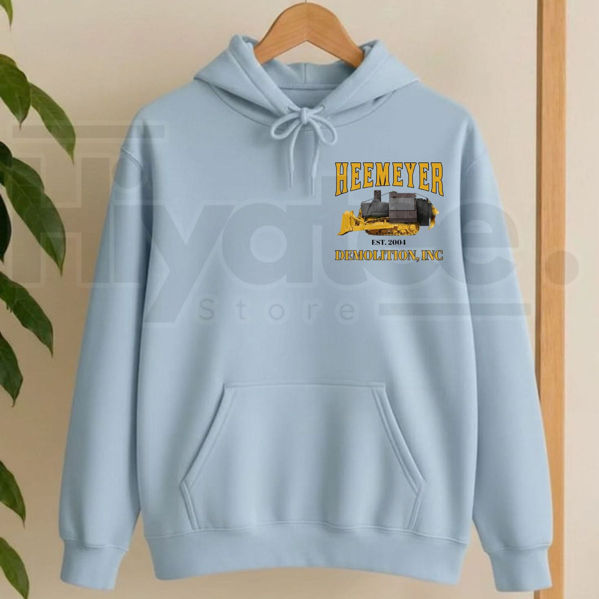 HEEMEYER DEMOLITION INC Hoodie – Komatsu D355A Dozer Unisex Cotton Pullover