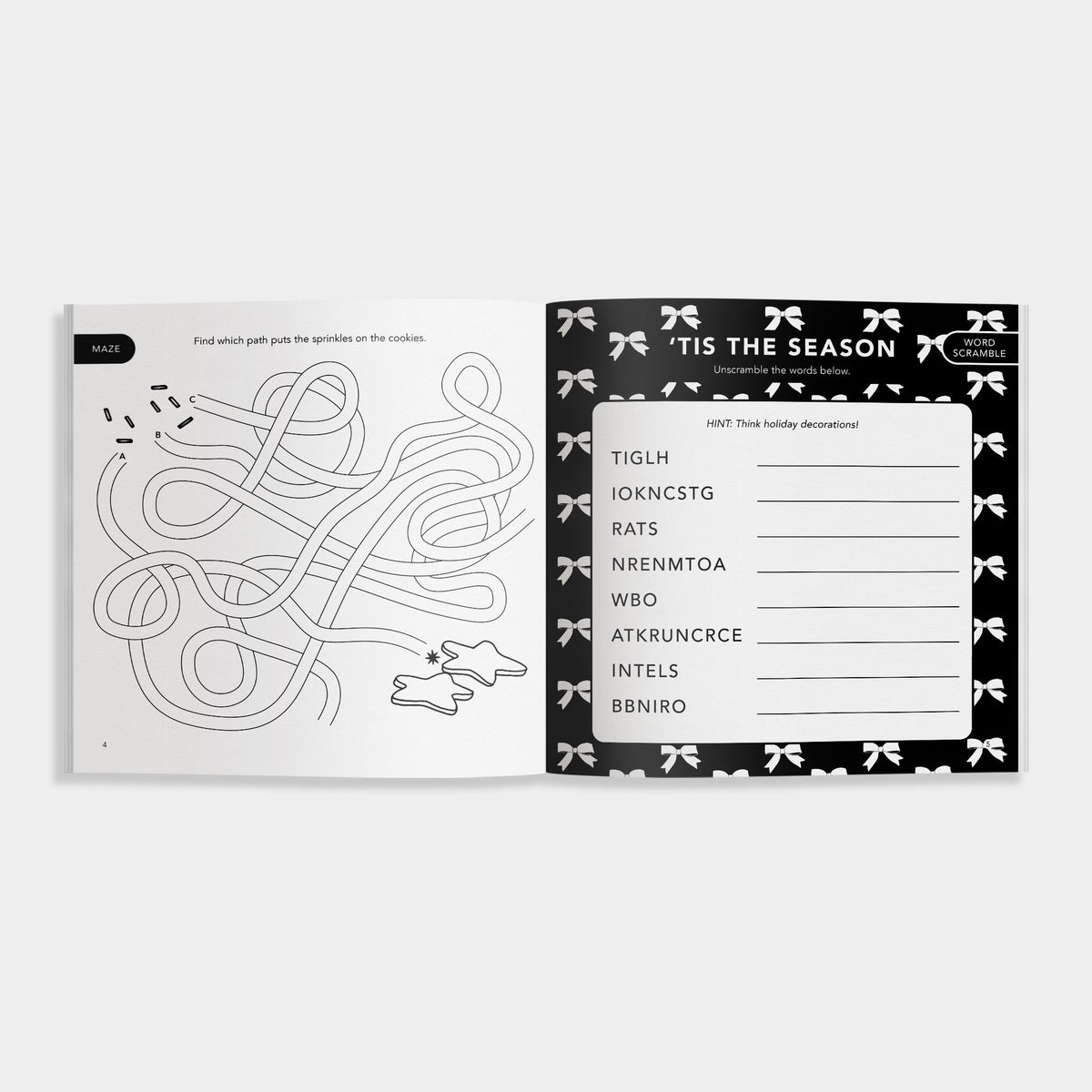 Christmas Activities: A Holiday Activity Book for Kids