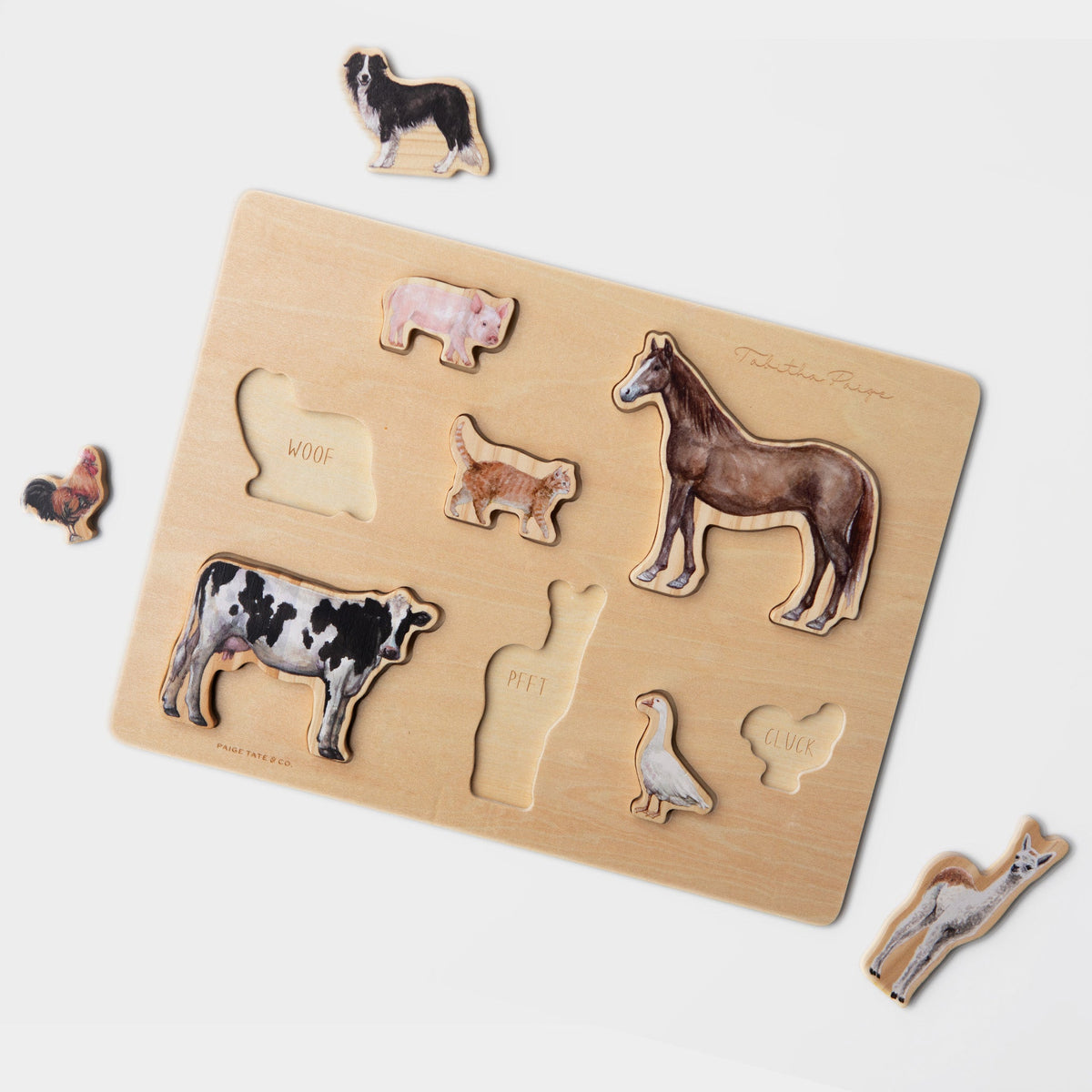 Farm Animals Chunky Wooden Puzzle