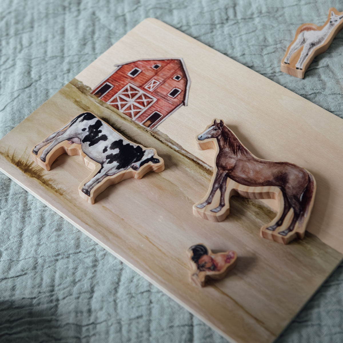 Farm Animals Chunky Wooden Puzzle