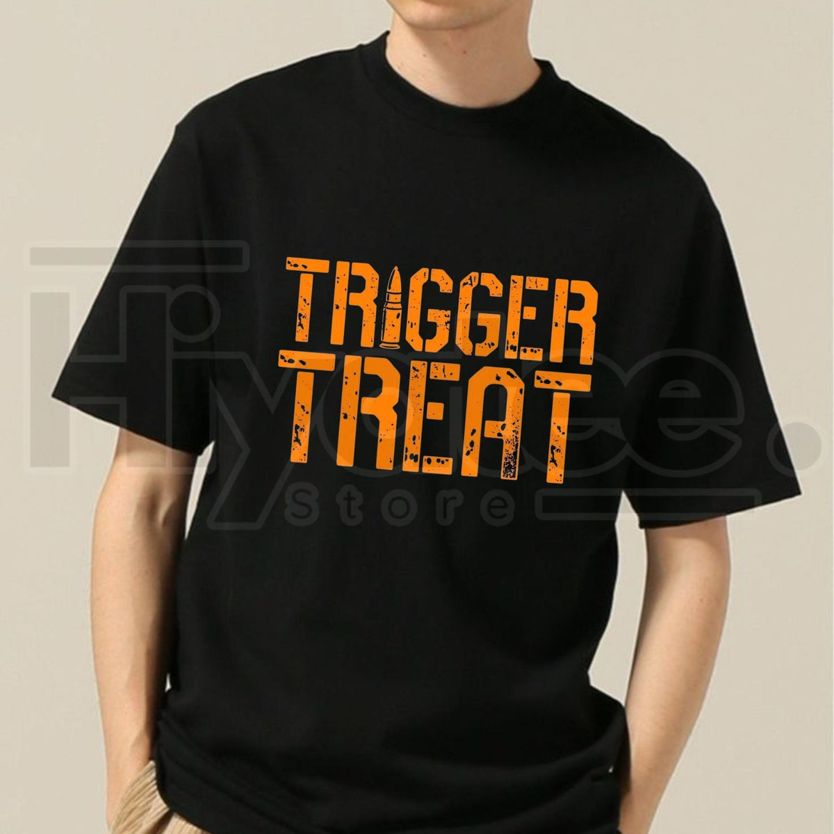 Grunt Style Trigger Treat T-Shirt – Men's Halloween Graphic Tee